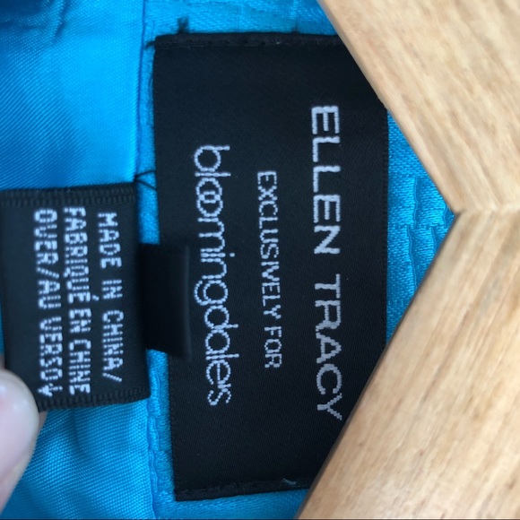 Vintage Ellen Tracy x Bloomingdales Turquoise Coat - Picture 11 of 16